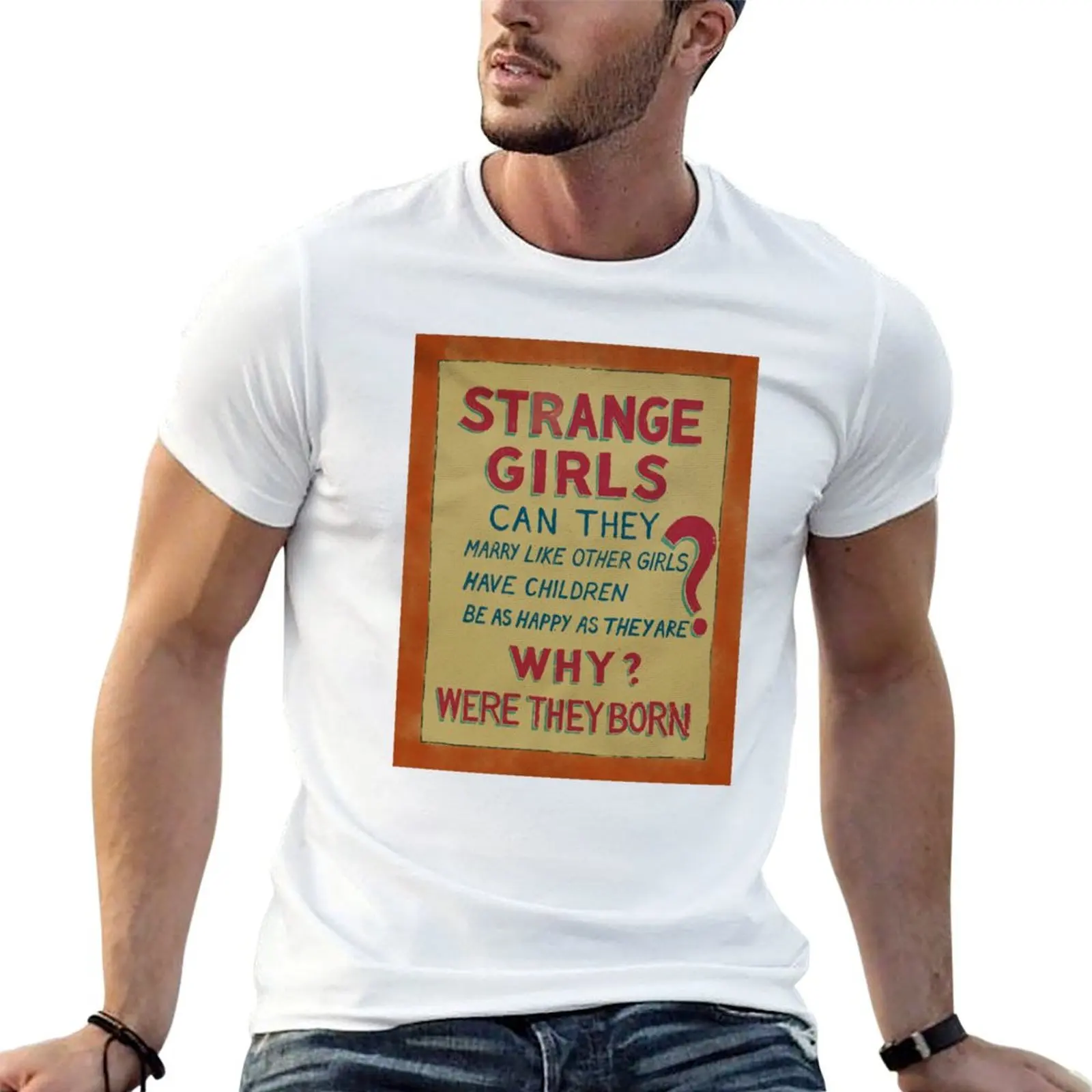 Strange Girls Circus Banner T-Shirt Minimal Art Print T-Shirt