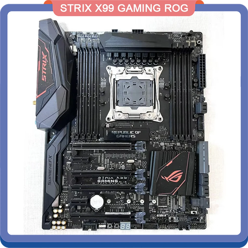 Desktop Motherboard For Asus STRIX X99 GAMING ROG 2011-3 Support E5 V4 Perfect Test Good Quality