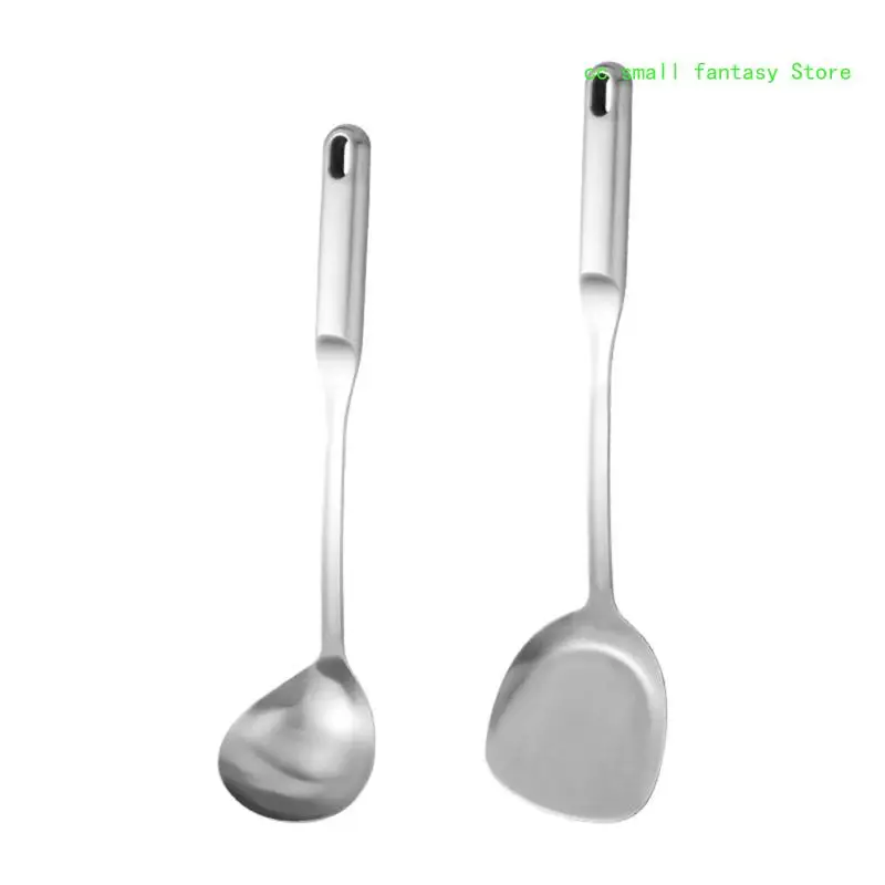 

R3MA Metal Ladle/Spatula for Wok 316 Stainlesss Steel Cooking Tool Kitchen Utensils