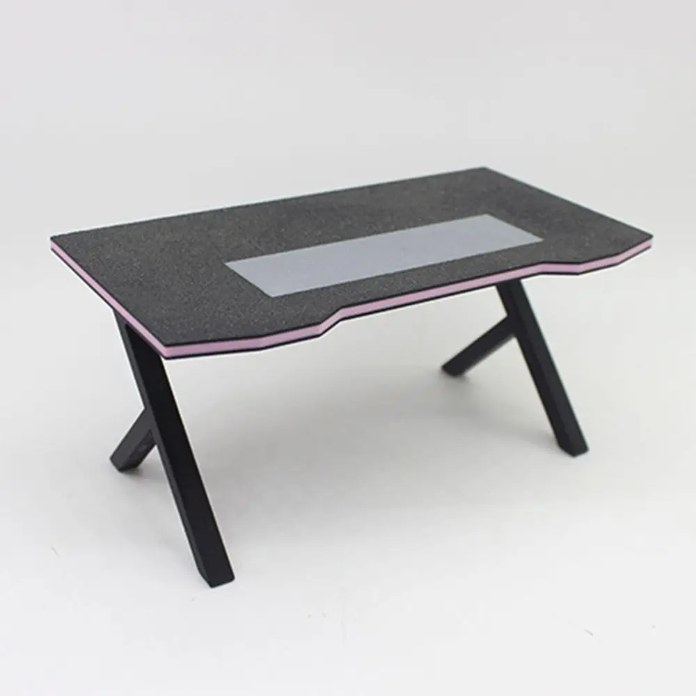 1/12 Dollhouse Esport Game Kit Black&white Scene Model Miniature Computer Deskt Computer Keyboard Screen Photo Props