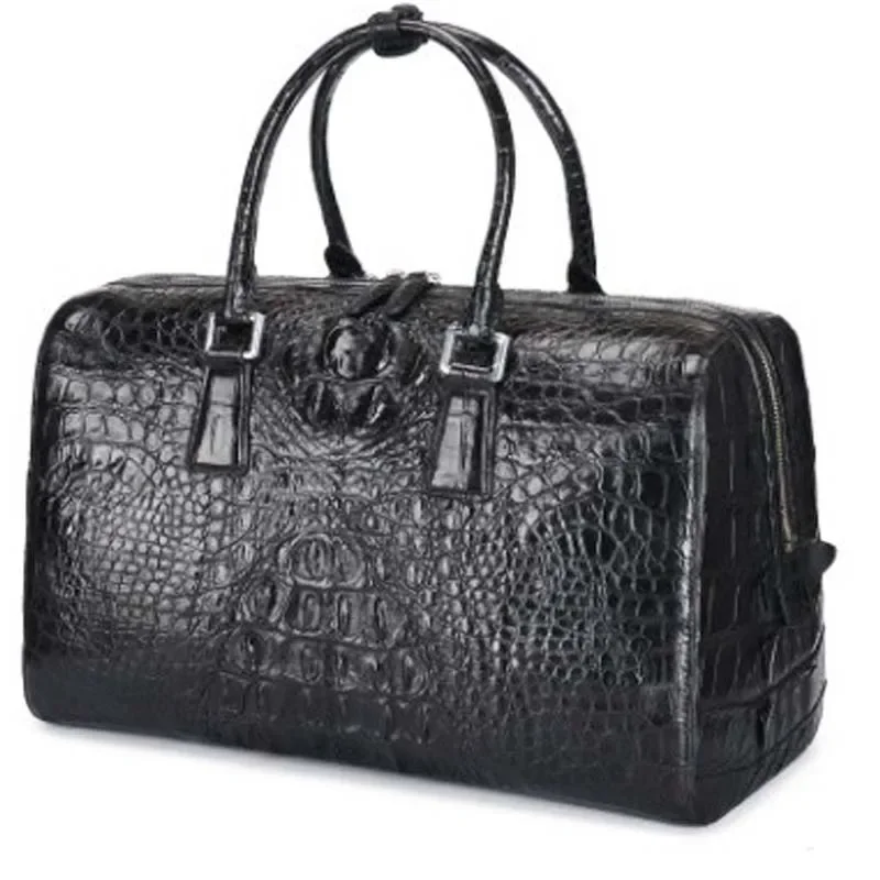 dongou new  crocodile bag crocodile bone skin  portable  The large capacity  business  leisure men handbag