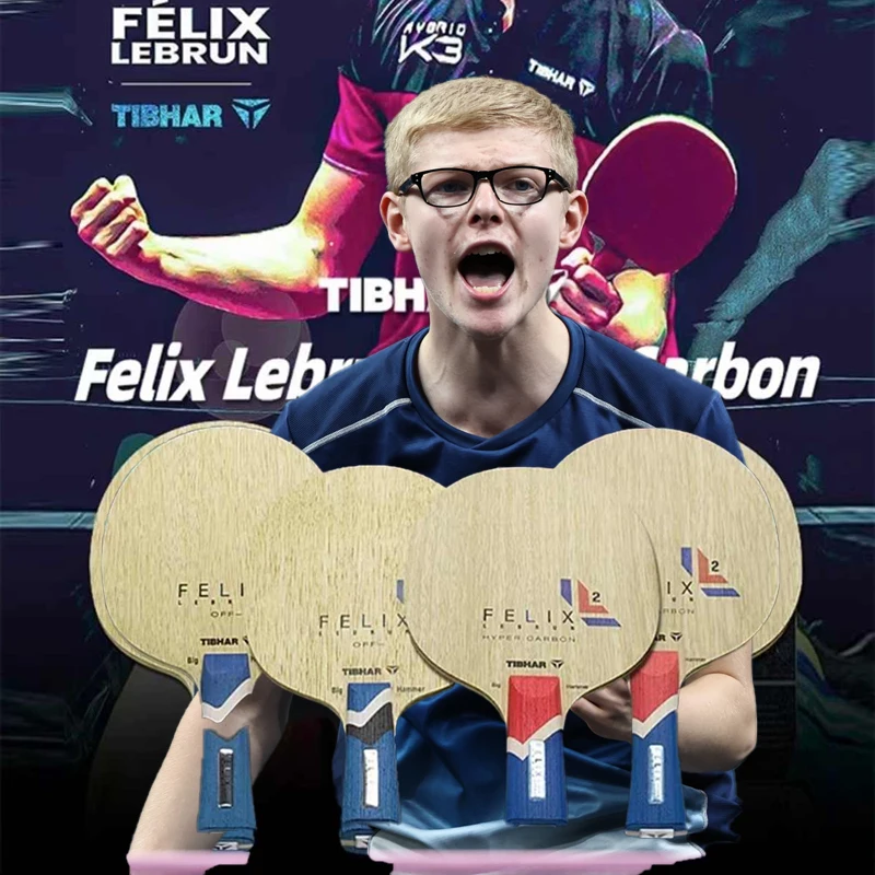 Alexis Lebrun FL Table Tennis Racket Tibhar with Hyper Carbon Fiber Félix Lebrun Ping Pong Paddle 7Ply Offensive Fast Attack