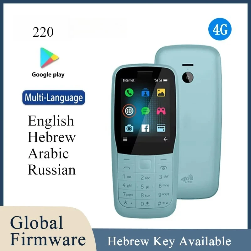 Unlocked Original 220 4G Dual SIM Mobile Phone 2.4