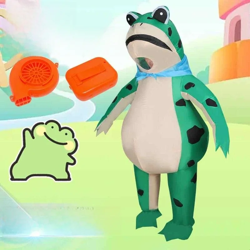 Inflatable Frog Puppet Costume Halloween Adult Performance Dress Stage Costume Traditional Chinese Women's Clothing