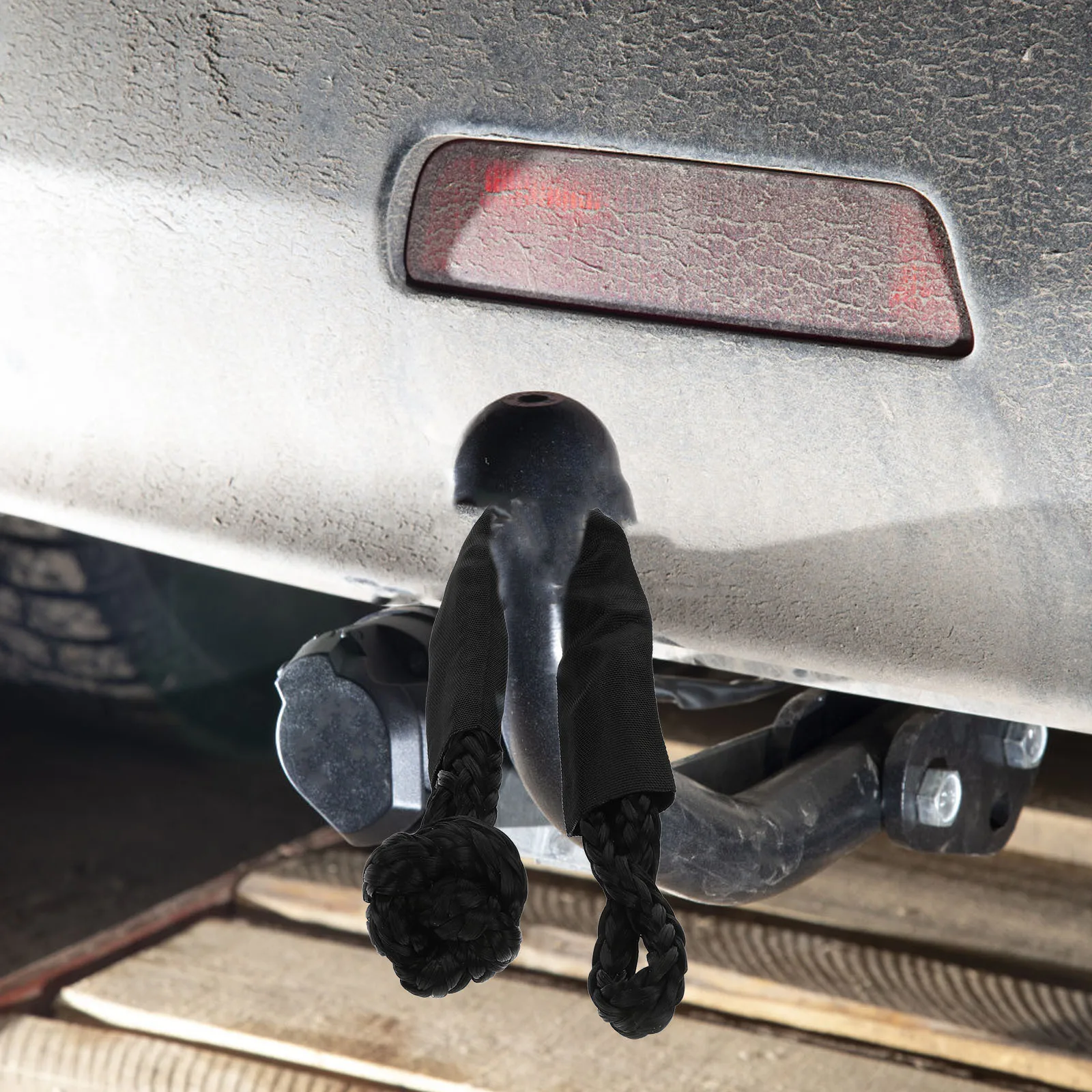 

1 pc Car Flexible Shackle High-Strength Synthetic Rope Towing Recovery Tool For Vehicle Rescue From Mud Snow Ditch Winch Shackle