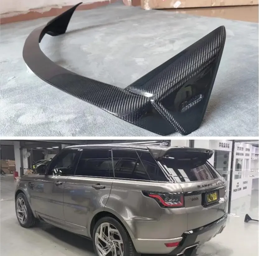 For Land Range Rover Sport 2014 2015 2016 2017 2018 2019 2020 2021 2022 Wing Lip Tail Trunk Spoilers Real Carbon Fiber