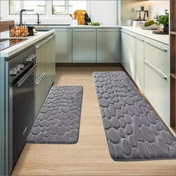 Large size kitchen carpet non slip absorbent kitchen floor mat floor mat machine washable soft carpet