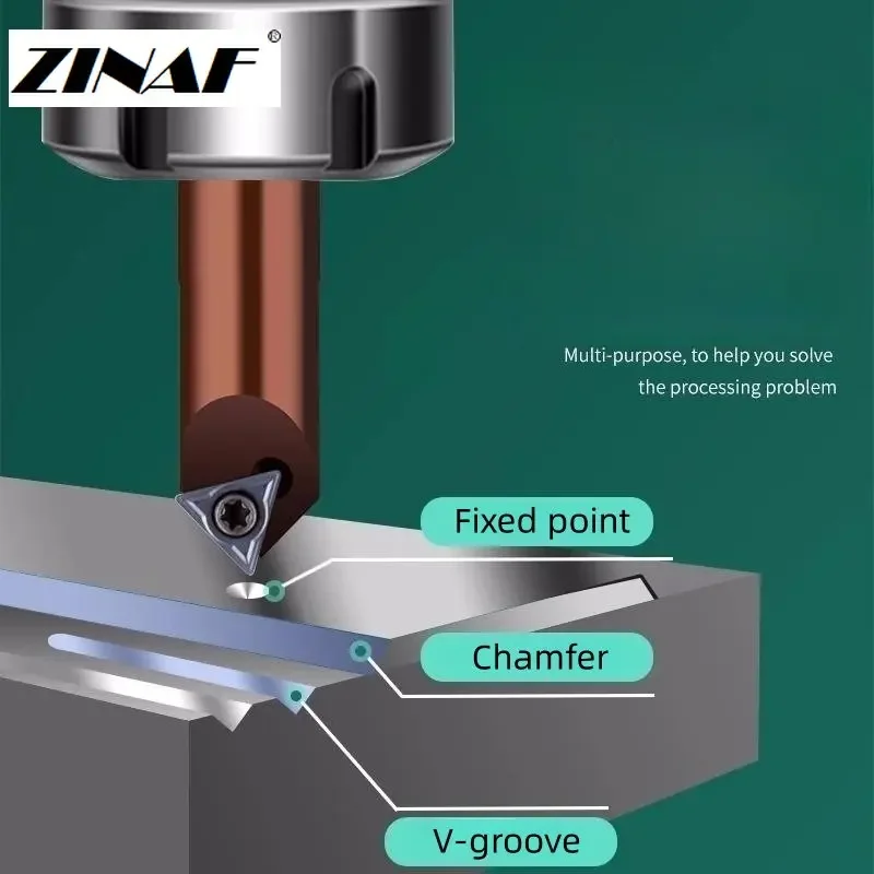 Imagem -04 - Centrando Chanfro Bar Drill V-groove Processing Tool Substituível Insert tipo Ponto Fixo Dx30 Dx45 Machining Center Tool