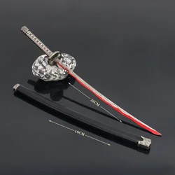 26cm Rivers of Blood Samurai Sword Anime Sword Game peripheral Keychain Katana Sword Figures Model Crafts GiftsToys
