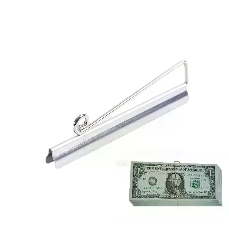 1/3/5pcs 75mm Iron Bifold Money Clip Simple Bar Wallet Portable Replace Parts Spring Clamp Cash Check Holder Durable Wallet