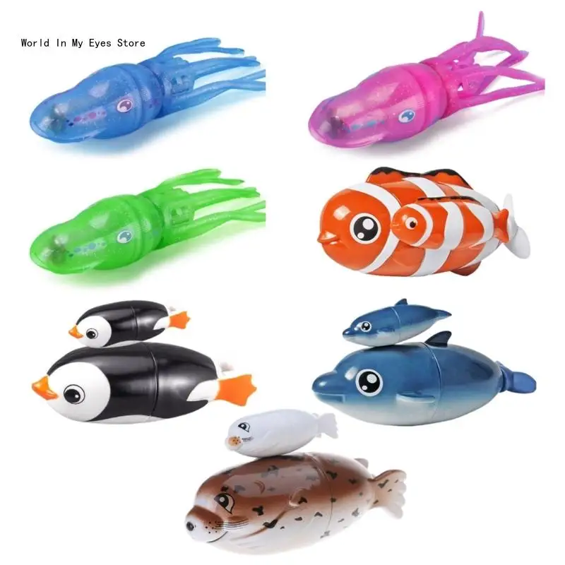 124D Water Boat Float & Swim Electric Fish Toy Safety Baby Shower Toy