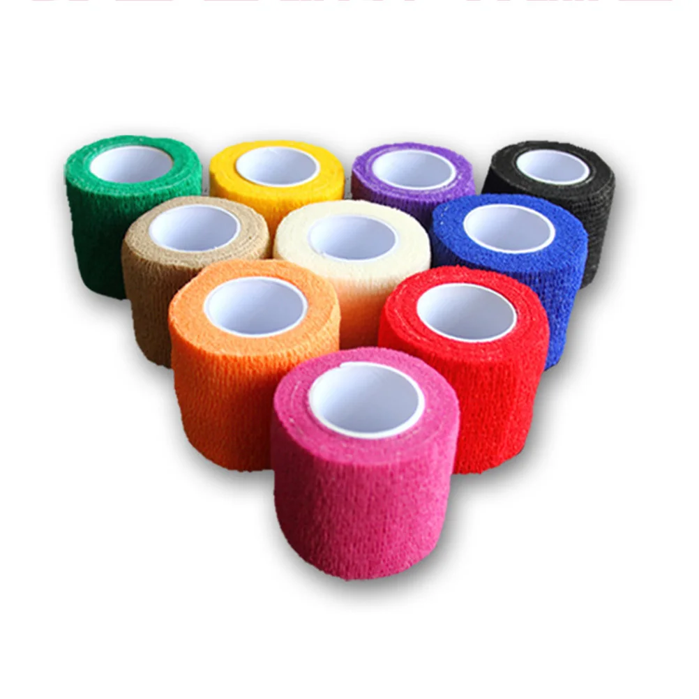 

3 Rolls Disposable Elastic Self- Bandages First Aid Wound Care Breathable Support Tattoo Accessories Strong