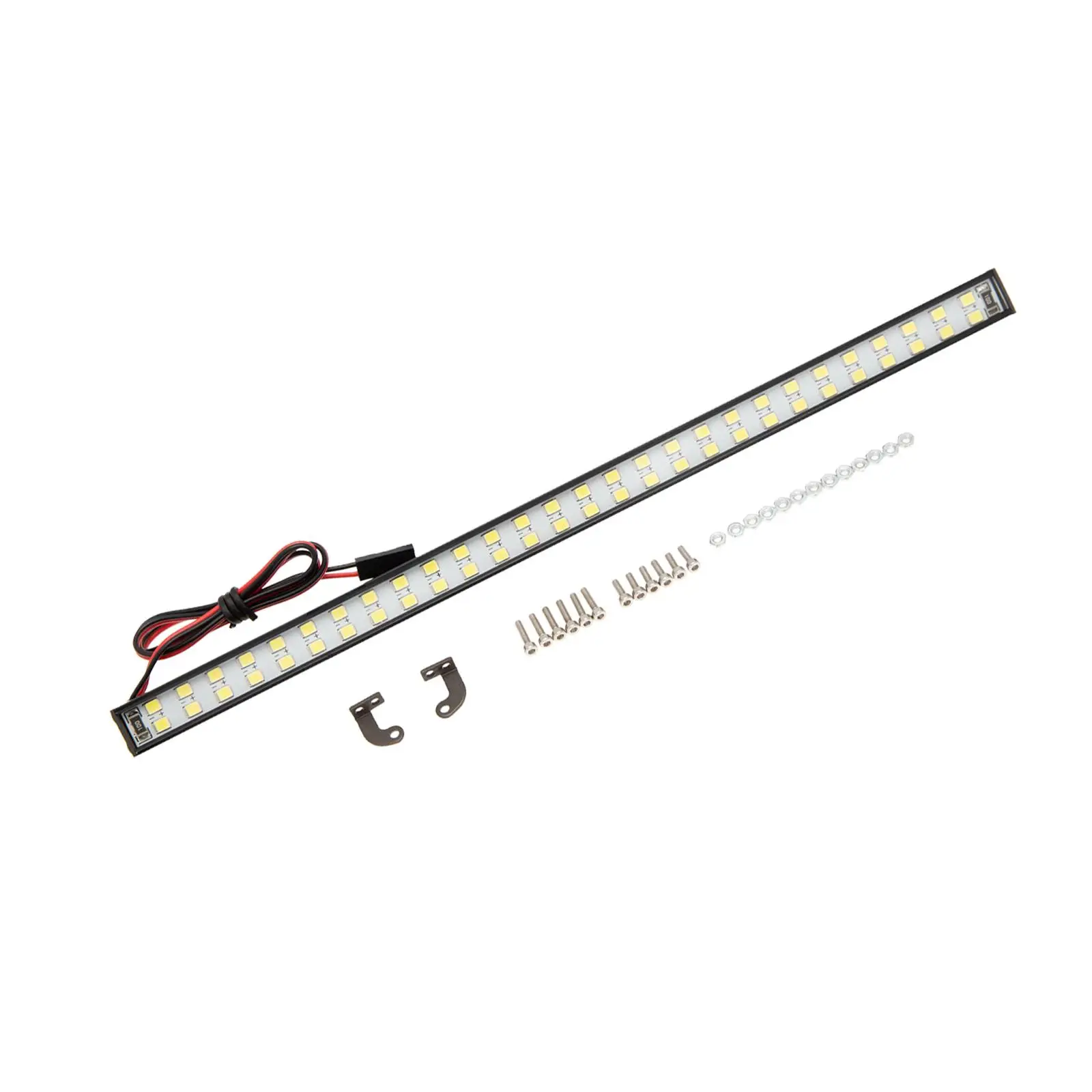 Metal Double Row 56 LED Roof Lights Replacements for Axial SCX6 Jeep Jlu Wrangler Model Buggy Vehicles Parts DIY Accessory