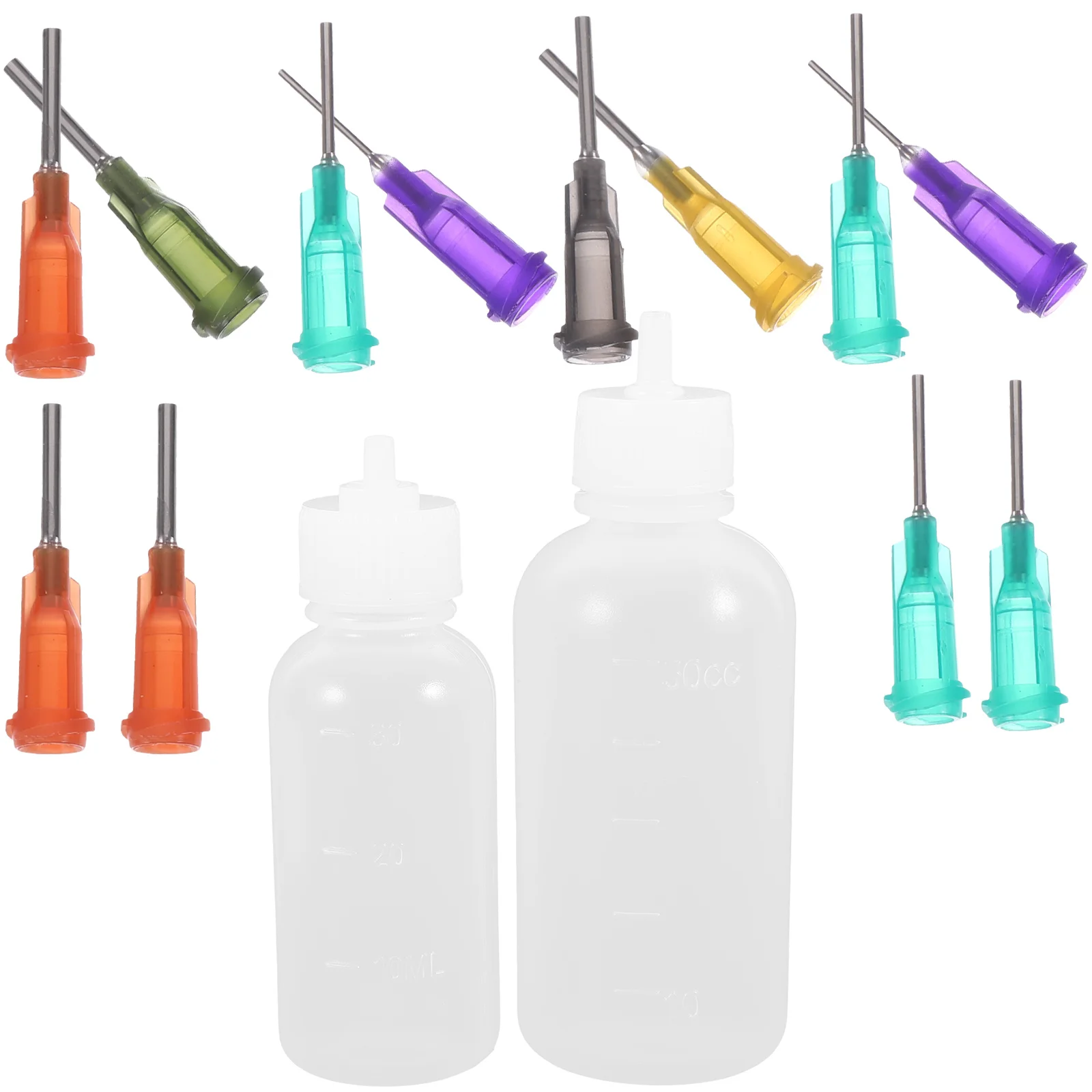 Clay Soft Pottery Making Precision Applicator Glaze Squeeze Bottle Glazing Tool (4 Bottles + 40 Needles) Tip