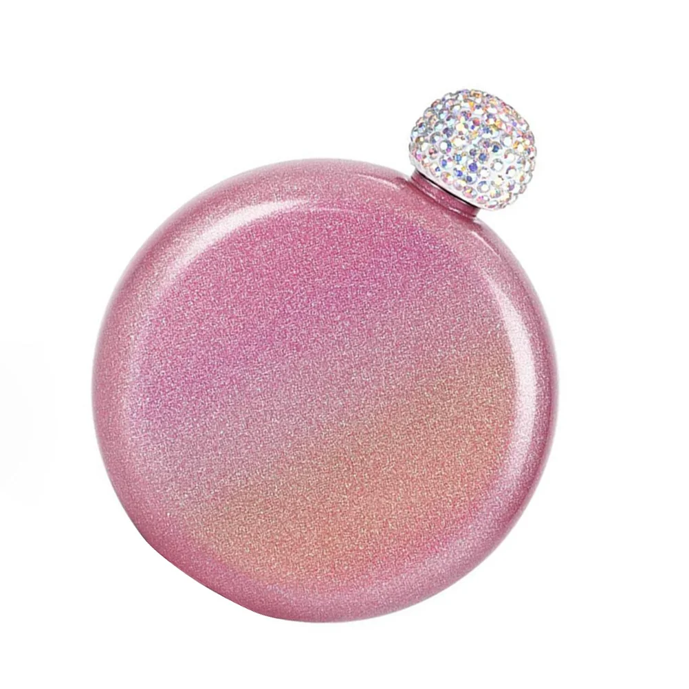 

Portable Wine Flask Stainless Steel Sealed Alcohol Bottle For Outdoor Use Creative Diamond Design Tool