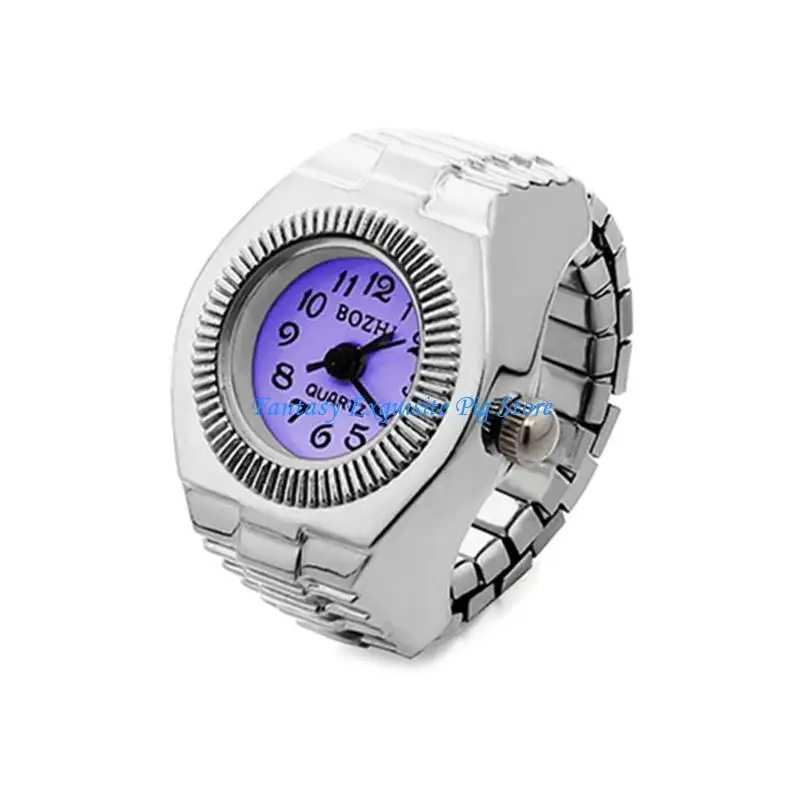 Pointer Watch Rings For Women Man Finger Ring Adjustable Strap Jewelry Punk Couple Ring Child Friend Gift Accessory