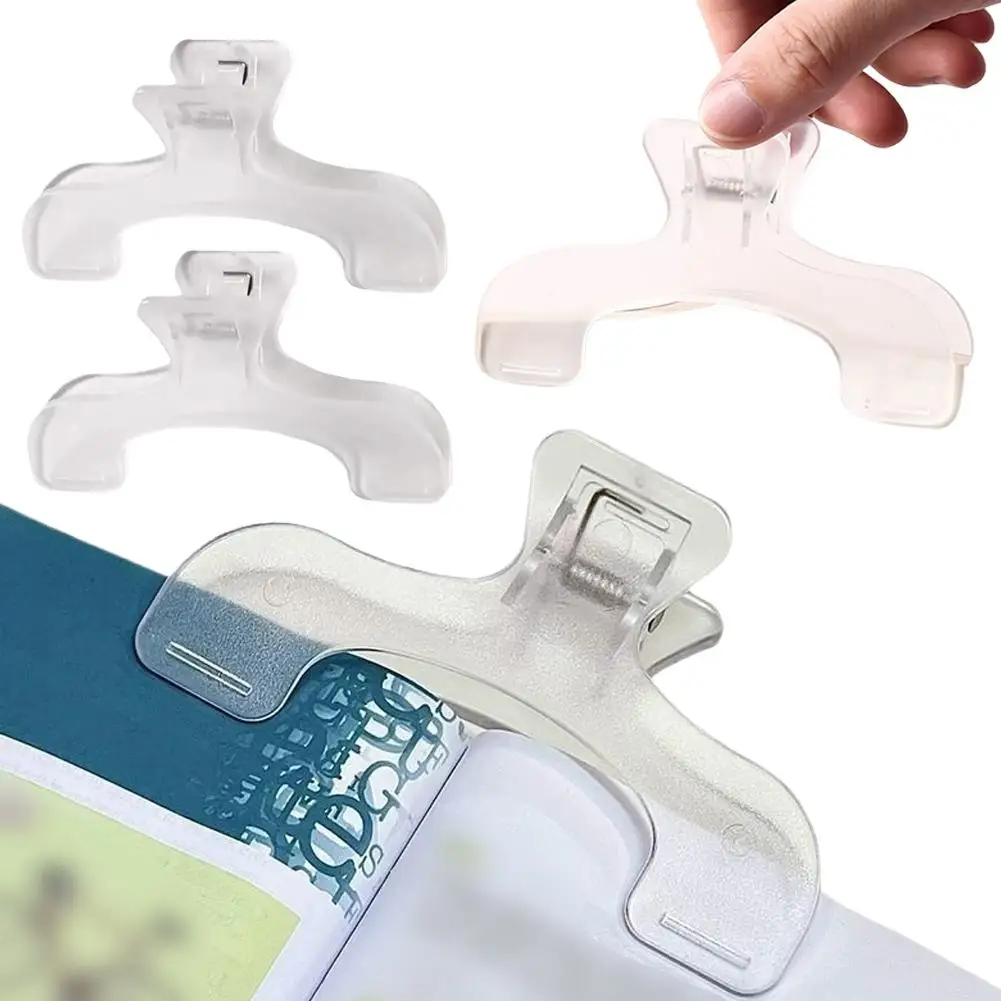 دراسة المكتب والقراءة مقاطع الإشارات المرجعية للمدرسة ﻿   مشابك صفحة شفافة خالية من الريش - مادة PP متينة أساسية