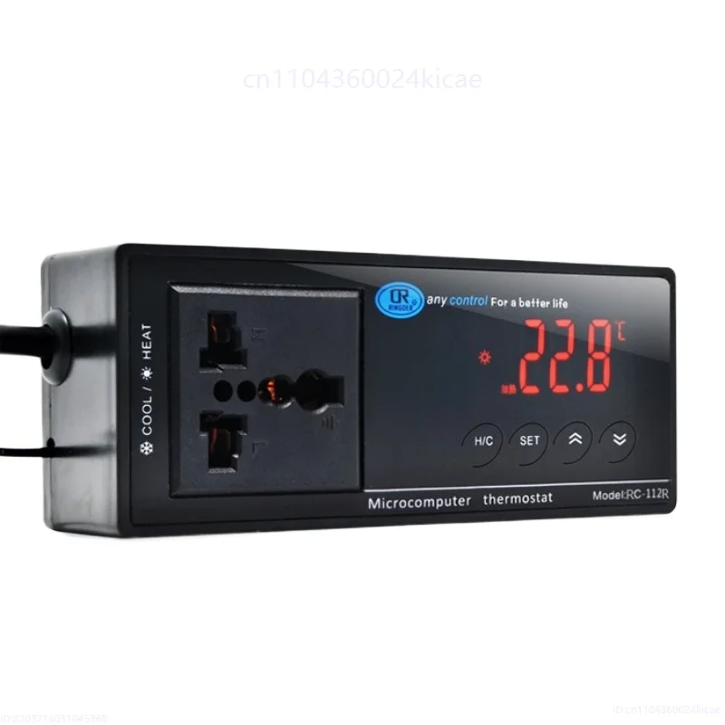 Regleta inteligente con pantalla digital, termostato electrónico RC-112R, refrigerador de alta precisión, caja para mascotas, caja para escalar mascotas