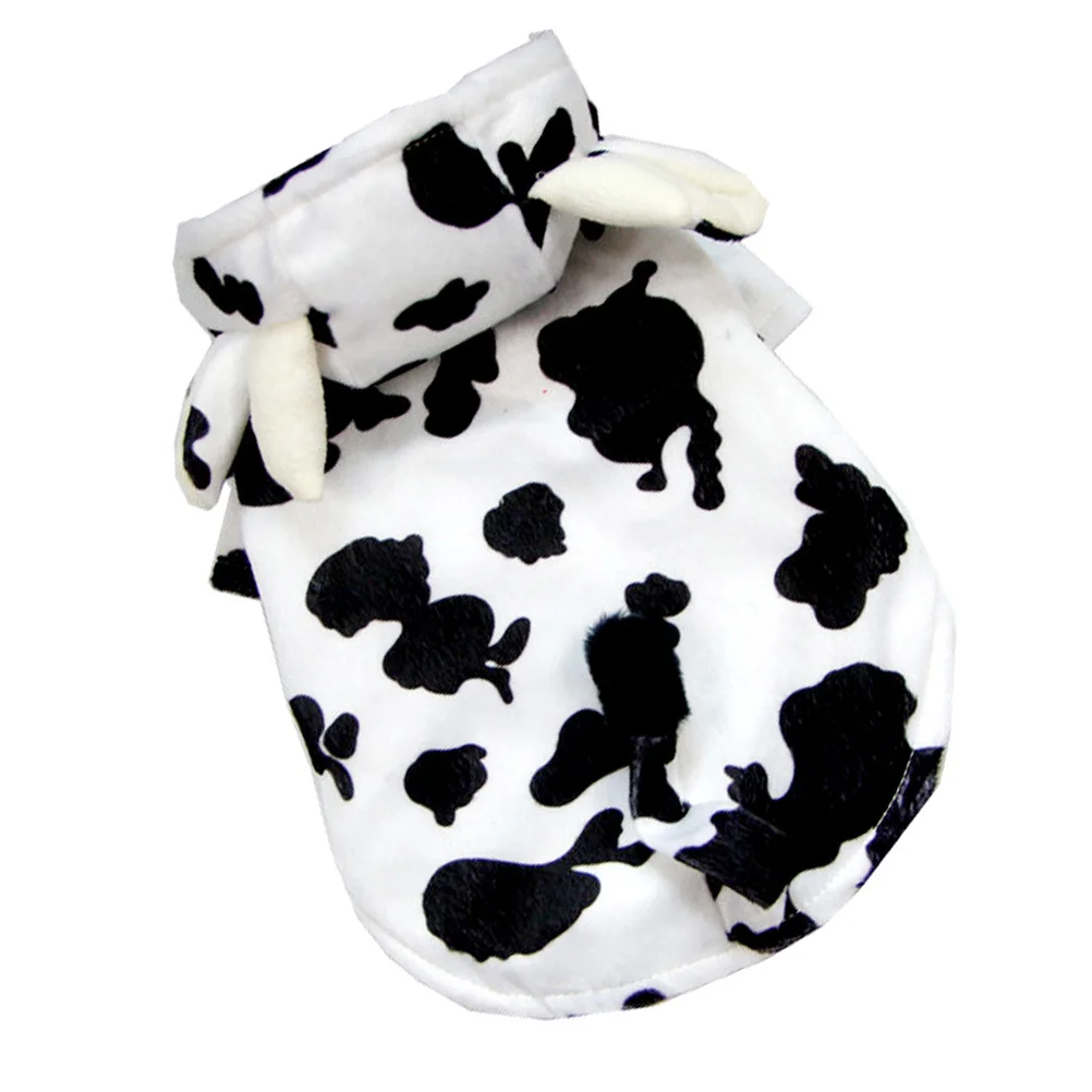 

Cow Modeling Dog Clothing Breathable Soft Pet Costume Decorative Outfit for Small Dogs Party Photo Cow Modeling Pet Clothing