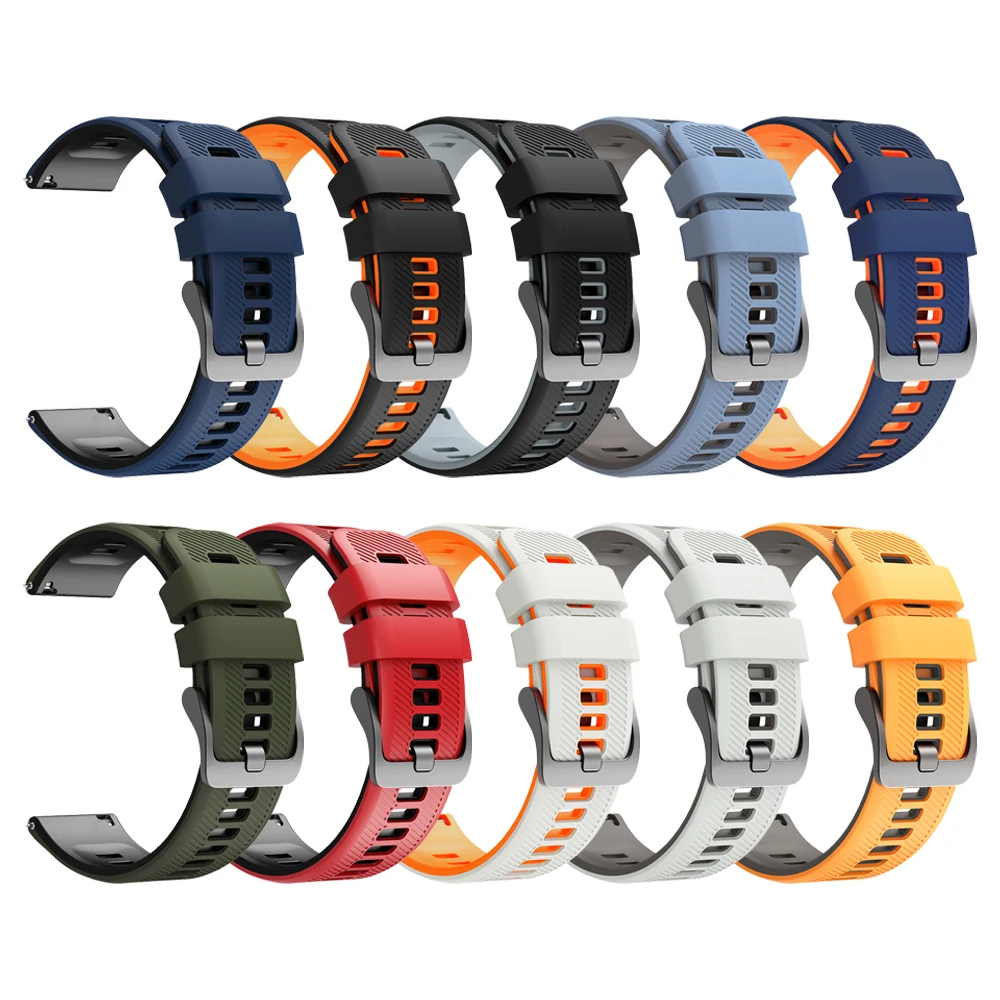 22mm Silicone Strap For Xiaomi Watch 5 S5 2 Pro Mi Watch color 2 S1 S2 S3 S4 Sport Band For Garmin Venu 4 Replace 45mm Bracelets