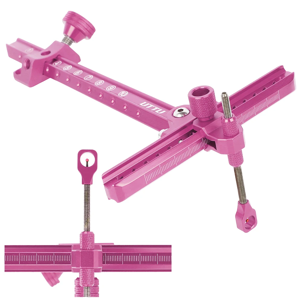 9 Inch Archery Recurve Bow Sight Adjustable Aluminum Alloy Universal for Target Practice Outdoor Training Competition Shooting