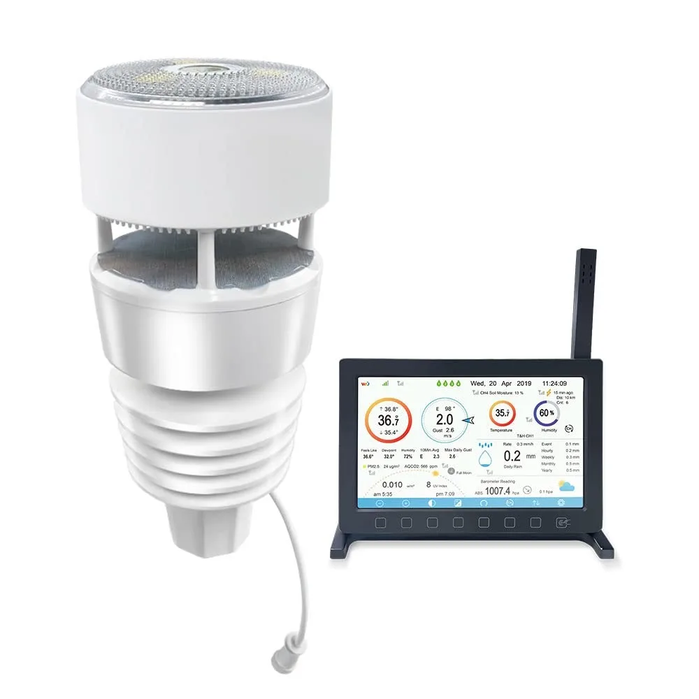 ded] ECOWITT Wittboy Pro Weather Station HP2564, with 7 Inch HP2560 TFT Display Console and WS90 Outdoor Weath