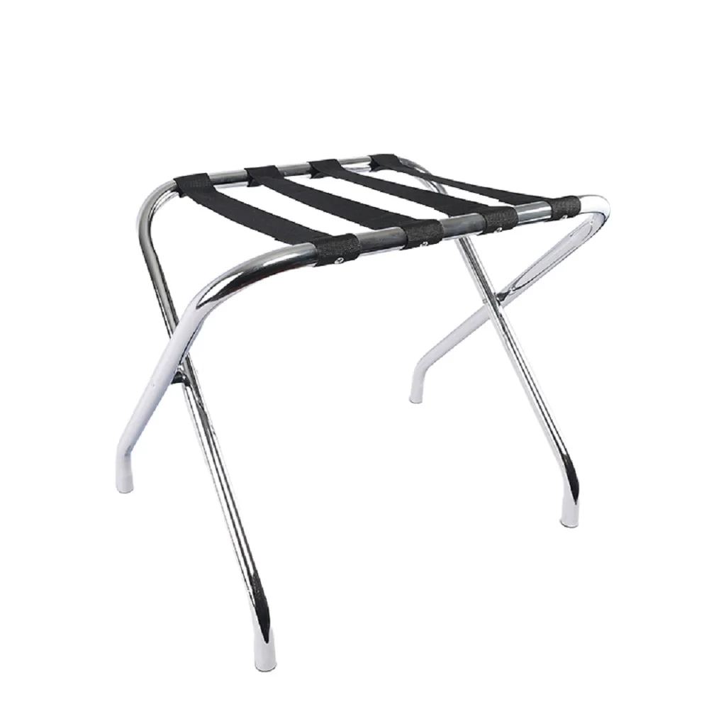 الجملة المعادن للطي تخزين الأمتعة الرف رفوف الأمتعة غرفة الفندق لغرفة الضيوف فندق غرفة نوم رف الأمتعة #2