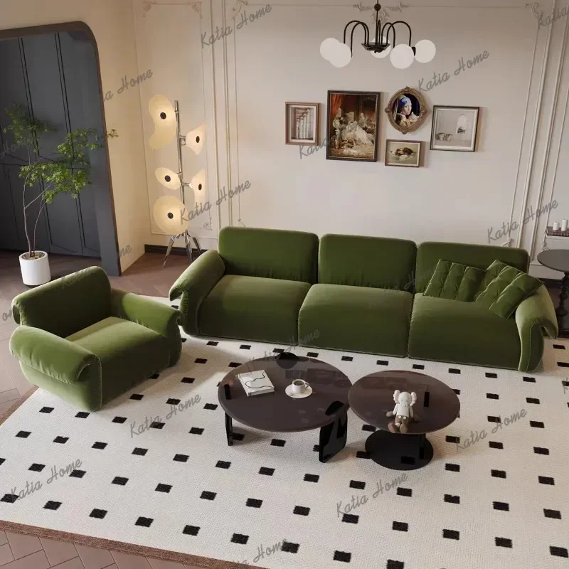 Factory Direct Oversized Green Living Room Sofas Minimalist Modern 2 Seater Living Room Sofas Lounges Nordic Divano Soggiorno Ho