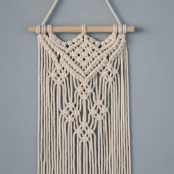 Macrame Wall Hanging Handwoven Bohemian Cotton Rope Tapestry Home Decoration European And American Style Wall Decoration
