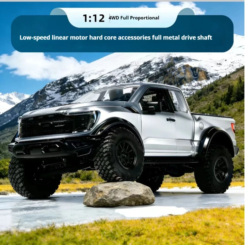 

Новая радиоуправляемая модель внедорожника Ford Raptor F150 1/12 Hongxing, полномасштабный 4WD пикап-краулер для бездорожья, игрушка-подарок для мальчика