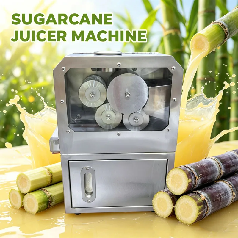 

Коммерческая электрическая настольная соковыжималка для свежего сока из сахарного тростника из нержавеющей стали