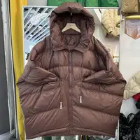 2025 New Winter Women 90% White Duck Down Jacket Casual Loose Over Size Warm Parka Female Drawstring Hooded Puffer Coat 4