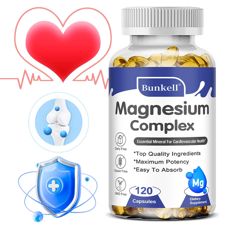 Magnesium Glycinate 500mg Complex Capsules - with Zinc & Vitamin D3, High-Absorption for Sleep, Muscle & Heart Health, Non-GMO