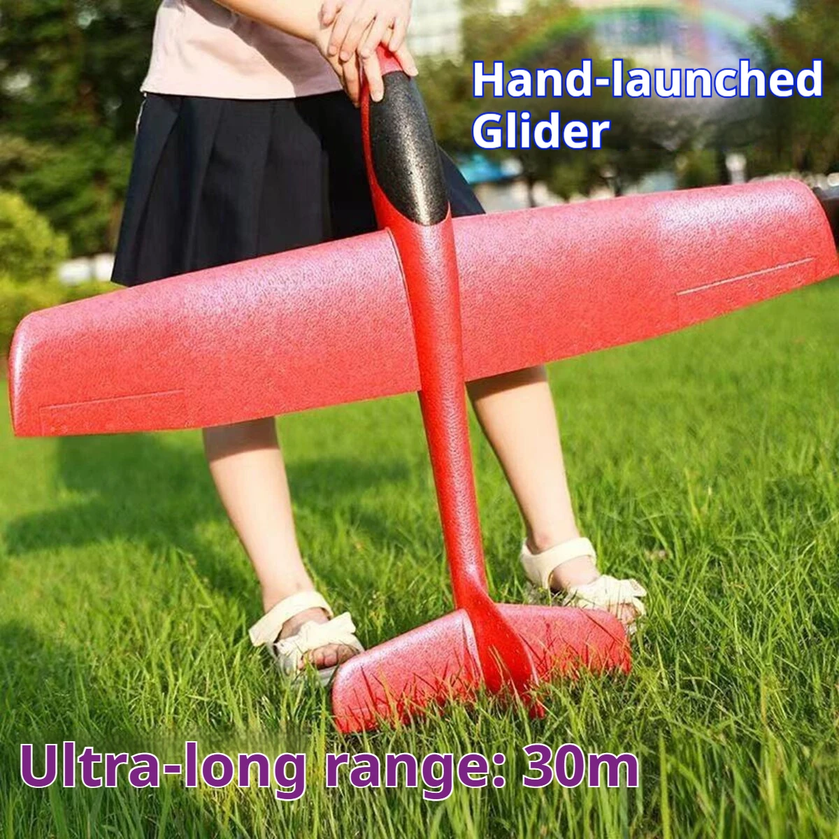 

86-сантиметровый пенопластовый планер, модель самолета для улицы, игрушка для сборки своими руками, конкурсная модель для детей, случайный цвет