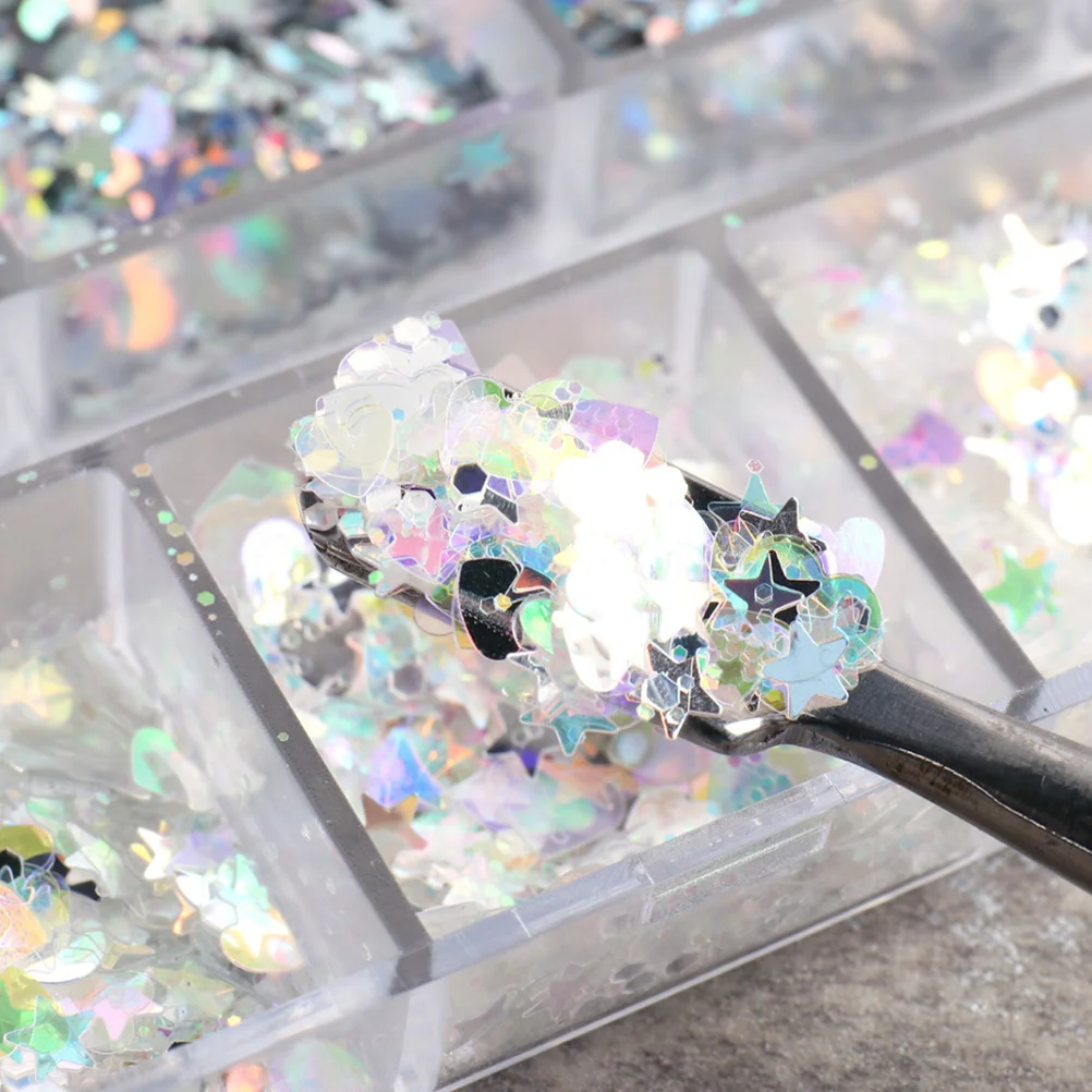 

1 Box Irregular Star Nail Sequin Nail Art DIY Manicure Glitter Patches Fingernail Sequin Decoration Supplies Manicure Paillette