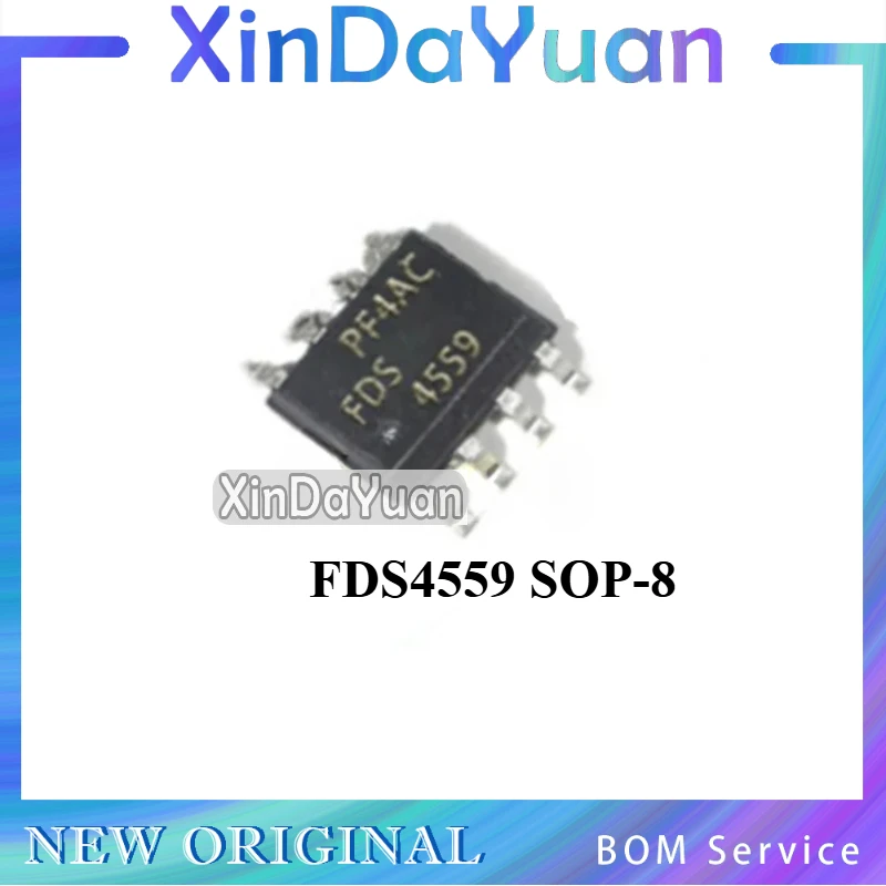 10 pcs FDS4559 SOP-8  60V 4.5A  MOS Field Effect Tube N/P Channel