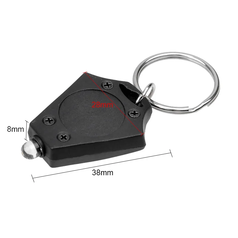 5 Pcs Outdoor Camping Emergency Keychain Light Led Mini Keychain Light Mini Flashlight Built-In Battery