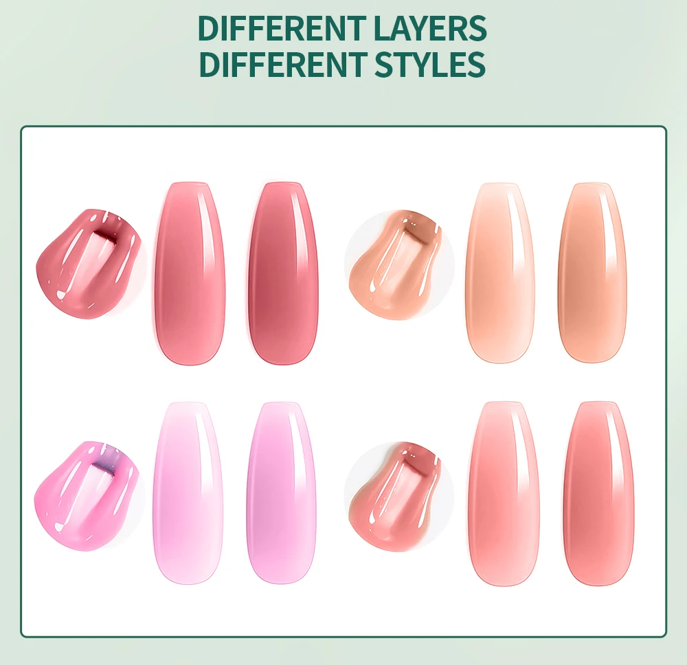 Nailpop HEMA/TPO-freies 7-in-1 Multifunktionales Builder-Gel 8 Farben Verlängerung Stärkung Apex-Aufbau 15ml Basis Anfänger Kunst Zuhause 1 Stück – Detail 8