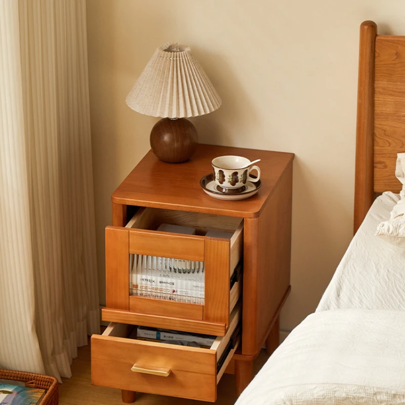 Nordic Style Modern Night Stands Home Bedroom Furniture Drawer Cabinet High-grade Space-saving