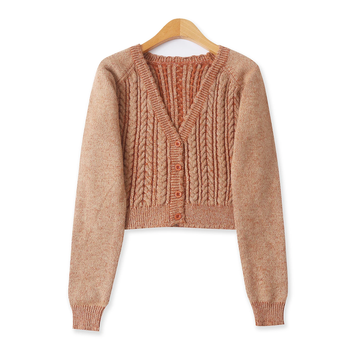 

ort Svel V-Ne Свитер женский Slim Fit Long Sve Deep V-Ne Вязаный кардиган Осенний новый Sle Ретро Цветная кисточка...