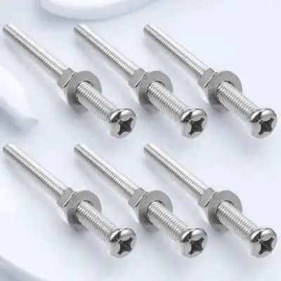 

6Pcs Pool Ladder Bolts Universal Replacement Screws Easy Installation Secure Fastening Pool Accessory Ladder Fixing Screws