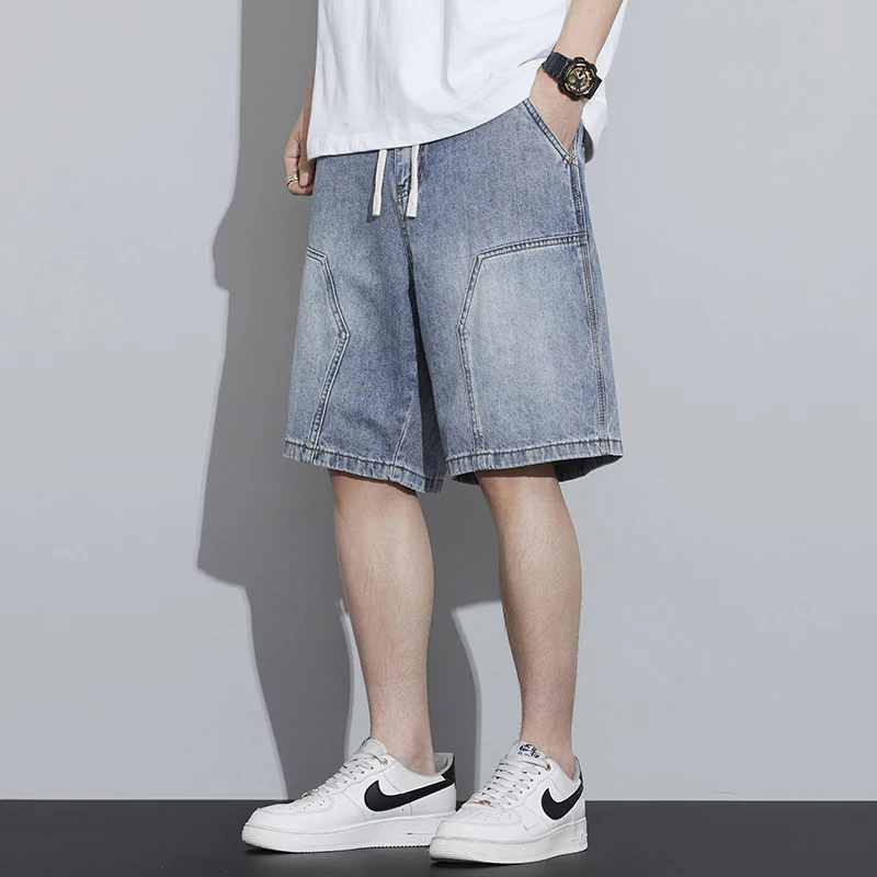 

2026 Spring/Summer Denim Shorts jeans Men Versatile Loose Korean Trendy Pants