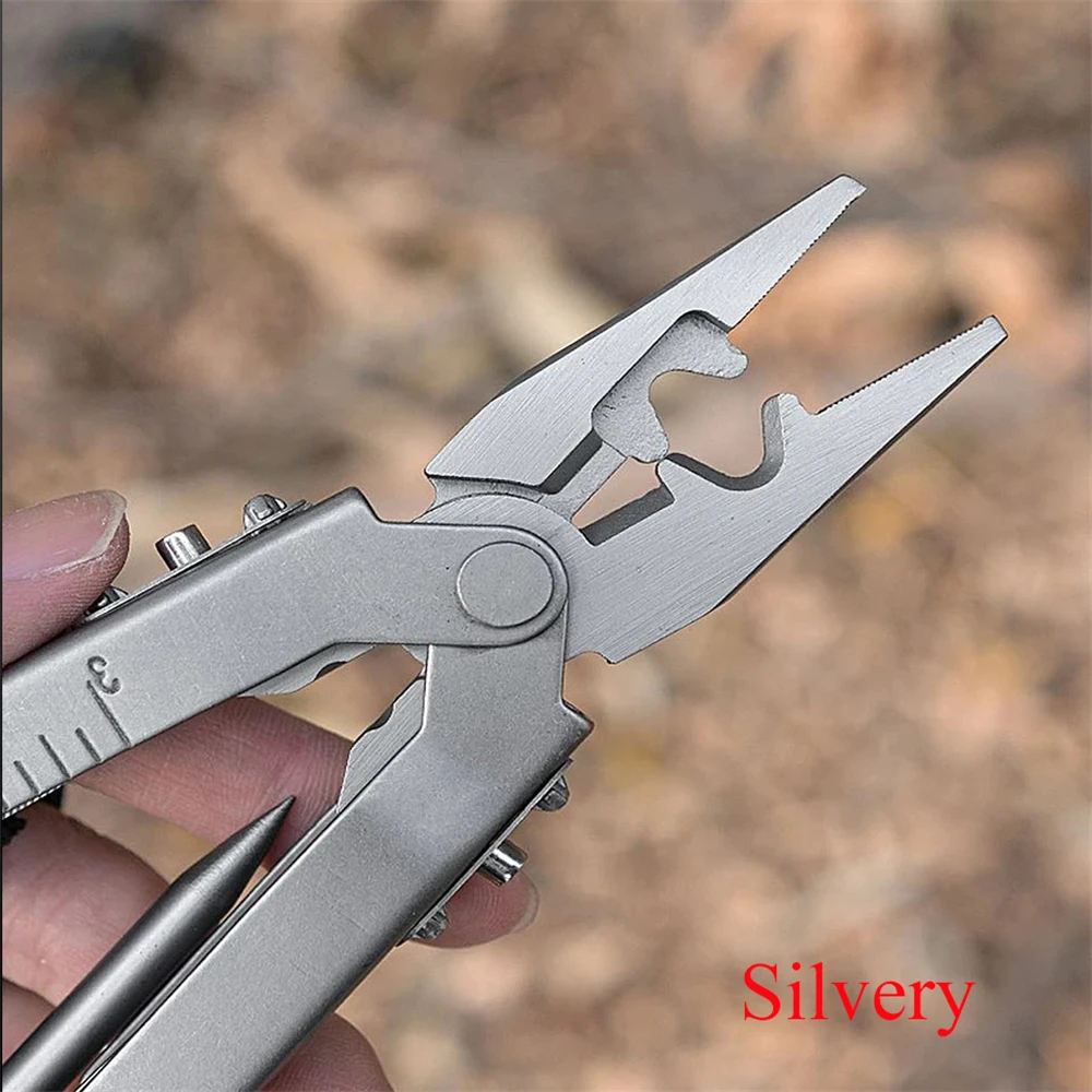 1/2PCS,Folding Multitool Pliers Combination Tool Stainless Steel Folding Knife Bottle Opener Outdoor Survival Pliers Tools