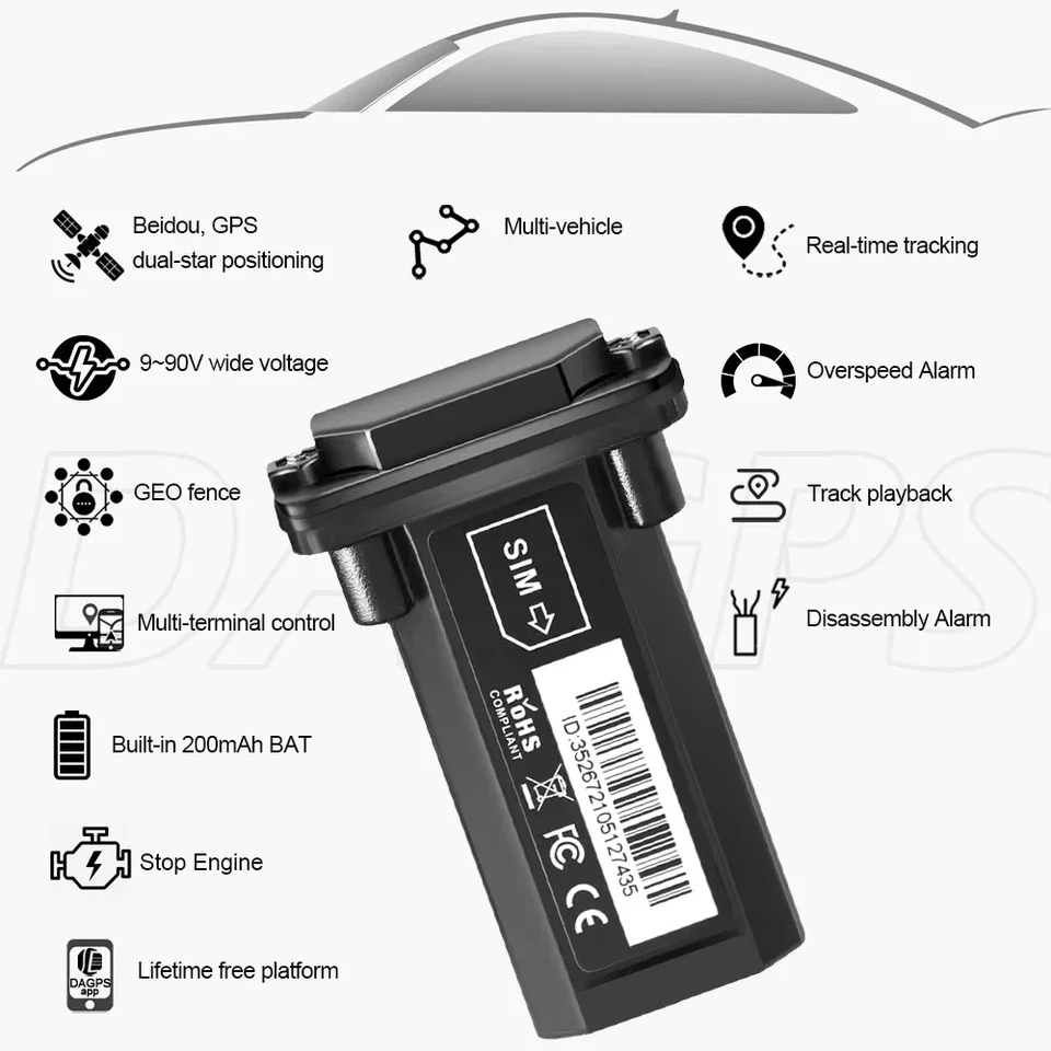 GPS Tracker ST-901 12-80V Waterproof 200mAh Battery