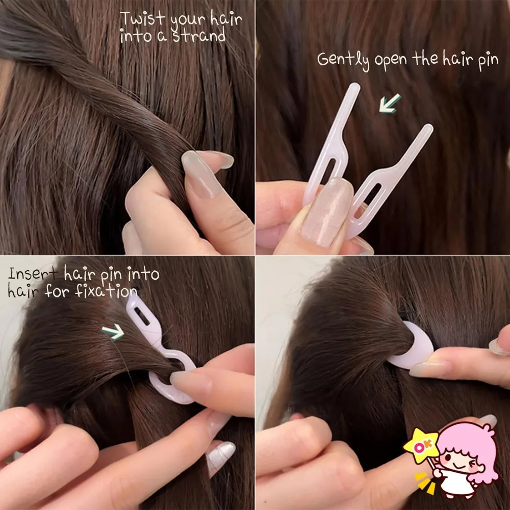 Horquilla de pez pequeño, horquillas de prestige Lialys para mujer, cabello fino y fino, horquilla de pelo Lialysoff, moño Updo, accesorio para el cabello (tipo 2)