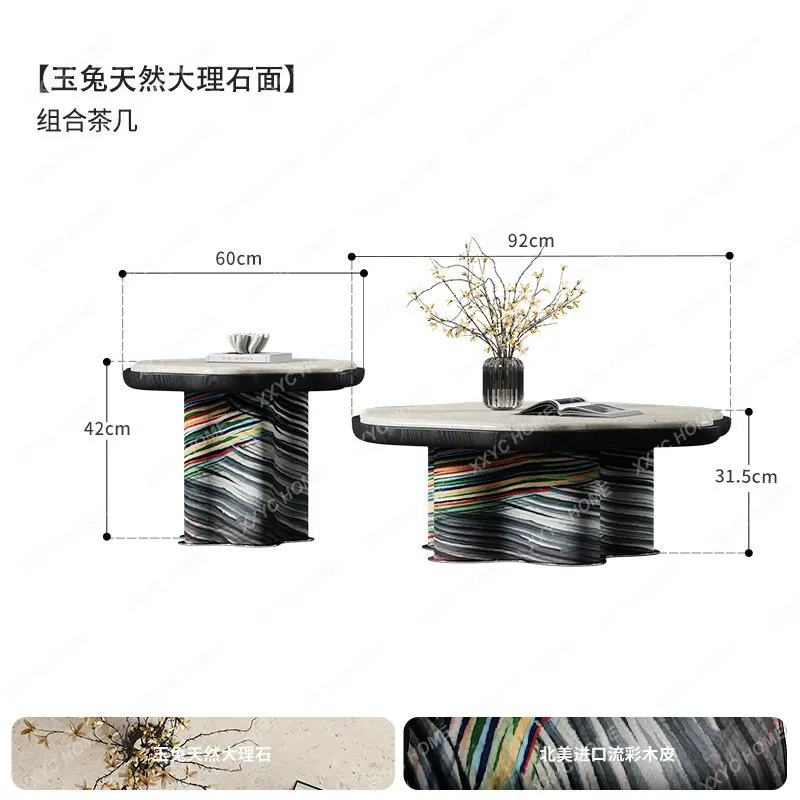 

Living room creativity, high-end personality Italian natural marble, coffee table
