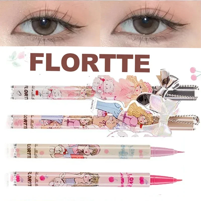 FLORTTE MIKKO Eyeliner Branded Color Liquid Easy To Wear Eyeliner Eye Waterproof Lasting Quick-dry Liner Flortte Mikko Cosmetic