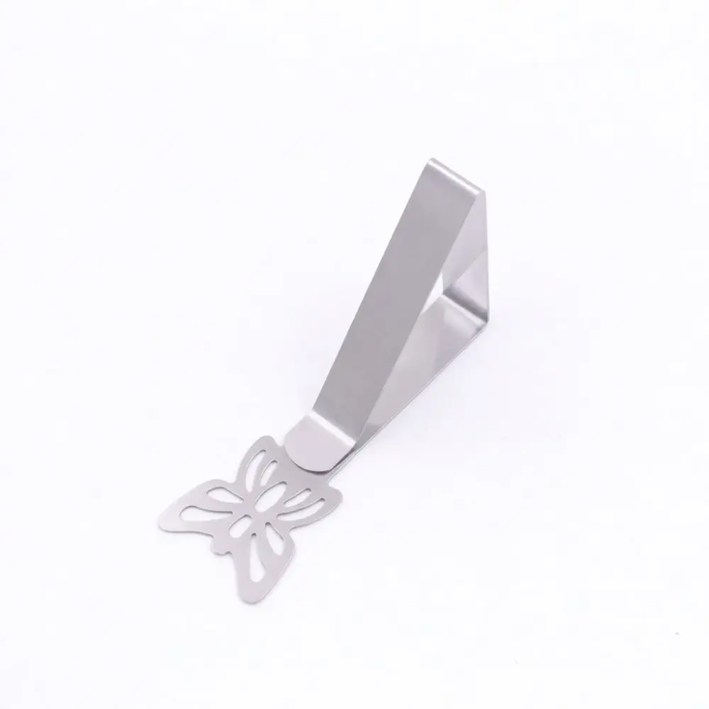 Adjustable Stainless Steel Tablecloth Clips Metal Holder Anti Slip Cover Fixer For Dining Table Party Decor