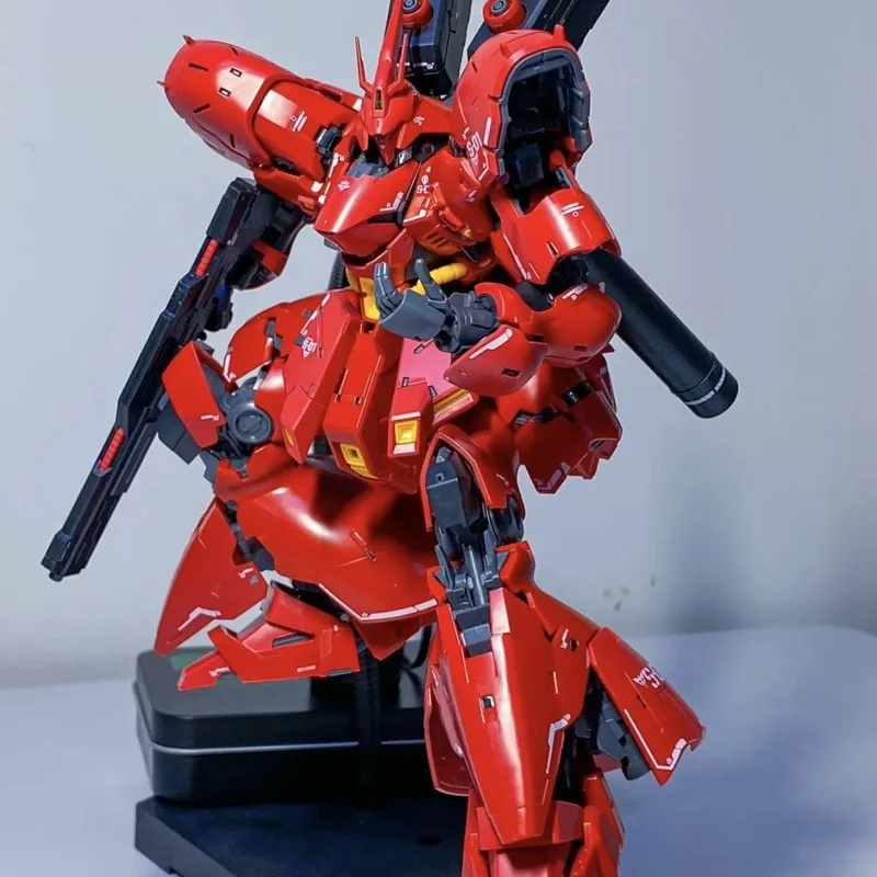 RG 1/144 Sazabi الجمعية أطقم منمذجة عمل أرقام البلاستيك نموذج اللعب يأتي مع الشارات المياه سطح المكتب زخرفة الأولاد جمع الهدايا