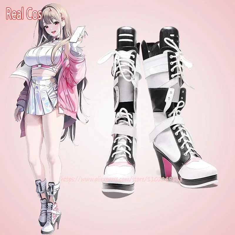 RealCos Game NIKKE The Goddess of Victory Viper Cosplay Shoes High Heel Boots Halloween Party Accessories